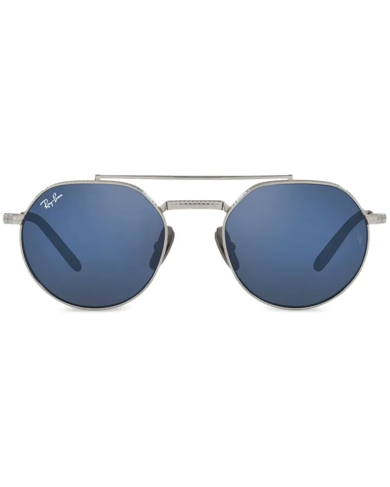 Ray Ban JACK II Sonnenbrille mit rundem Gestell - Silber Silber