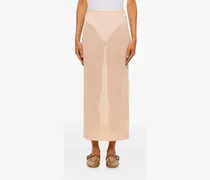 Semi-transparenter Rock - Nude