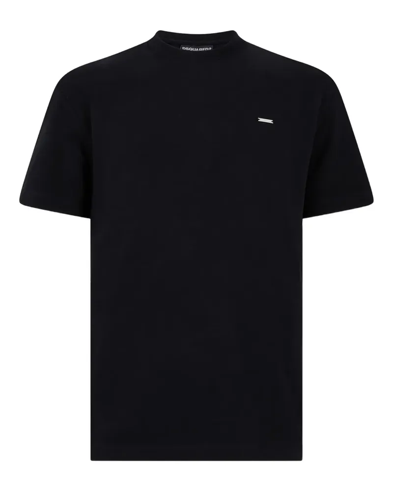 Dsquared2 logo-plaque T-shirt - Schwarz Schwarz