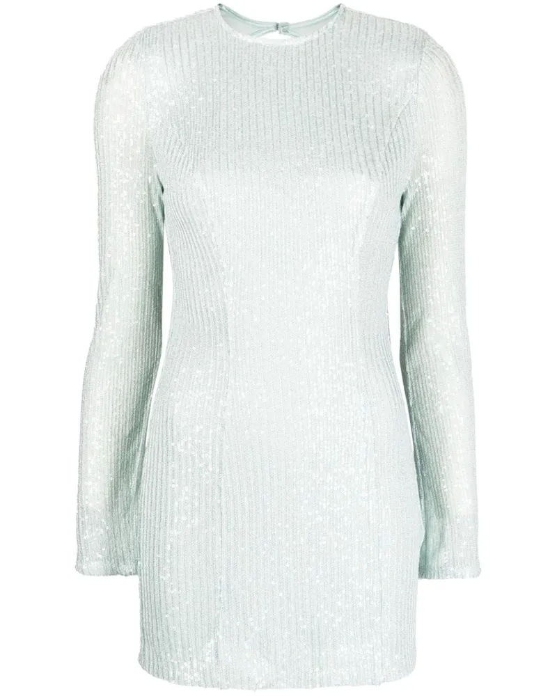 ROTATE Birger Christensen Minikleid mit Pailletten - Blau Blau