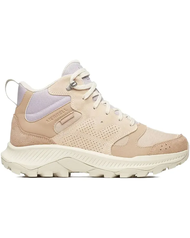 MERRELL Tempo Sol Mid perforated hiking sneakers - Nude Nude