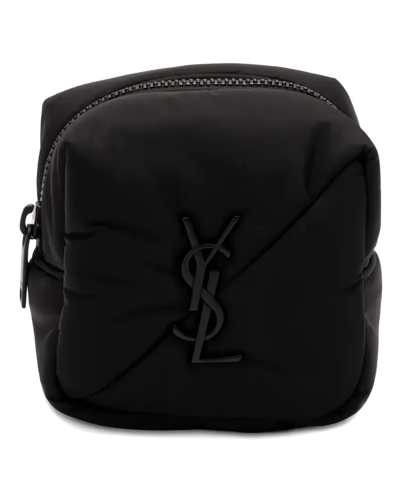Saint Laurent Etui mit Logo-Schild - Schwarz Schwarz