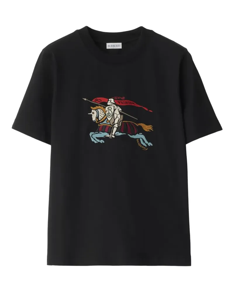 Burberry Besticktes T-Shirt - Schwarz Schwarz