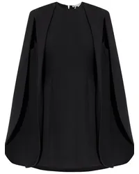 Stella McCartney Cape-Kleid mit rundem Ausschnitt Schwarz