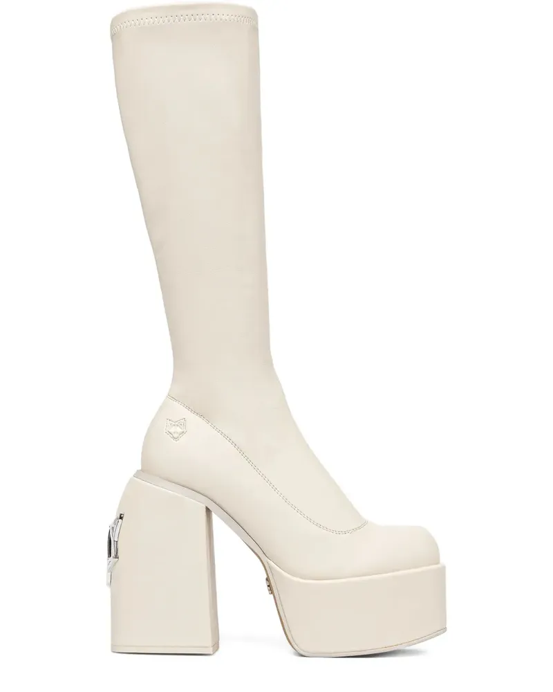 Naked Wolfe Spice Stiefel mit Plateau 130mm - Nude Nude