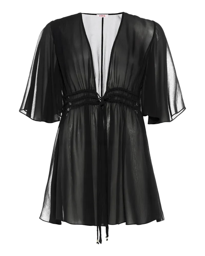 Eres flared sleeve opérette top - Schwarz Schwarz