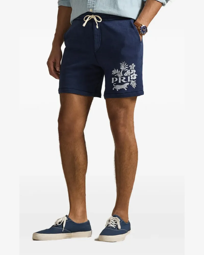 Ralph Lauren graphic-print shorts - Blau Blau