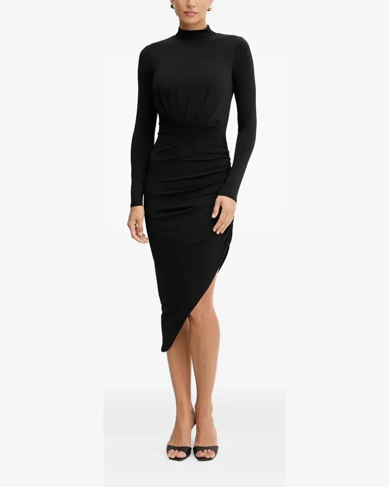 Silvian Heach Langärmeliges MIdikleid - Schwarz Schwarz