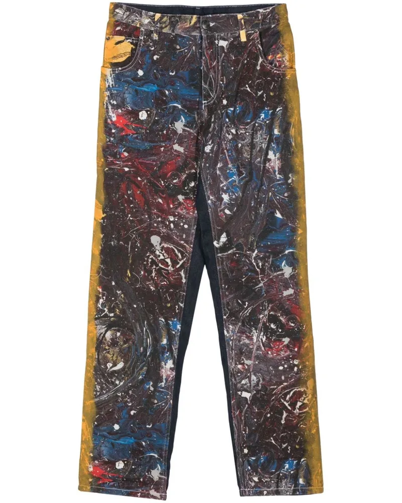Charles Jeffrey Loverboy Exclusive Painted Art Jeans - Blau Blau