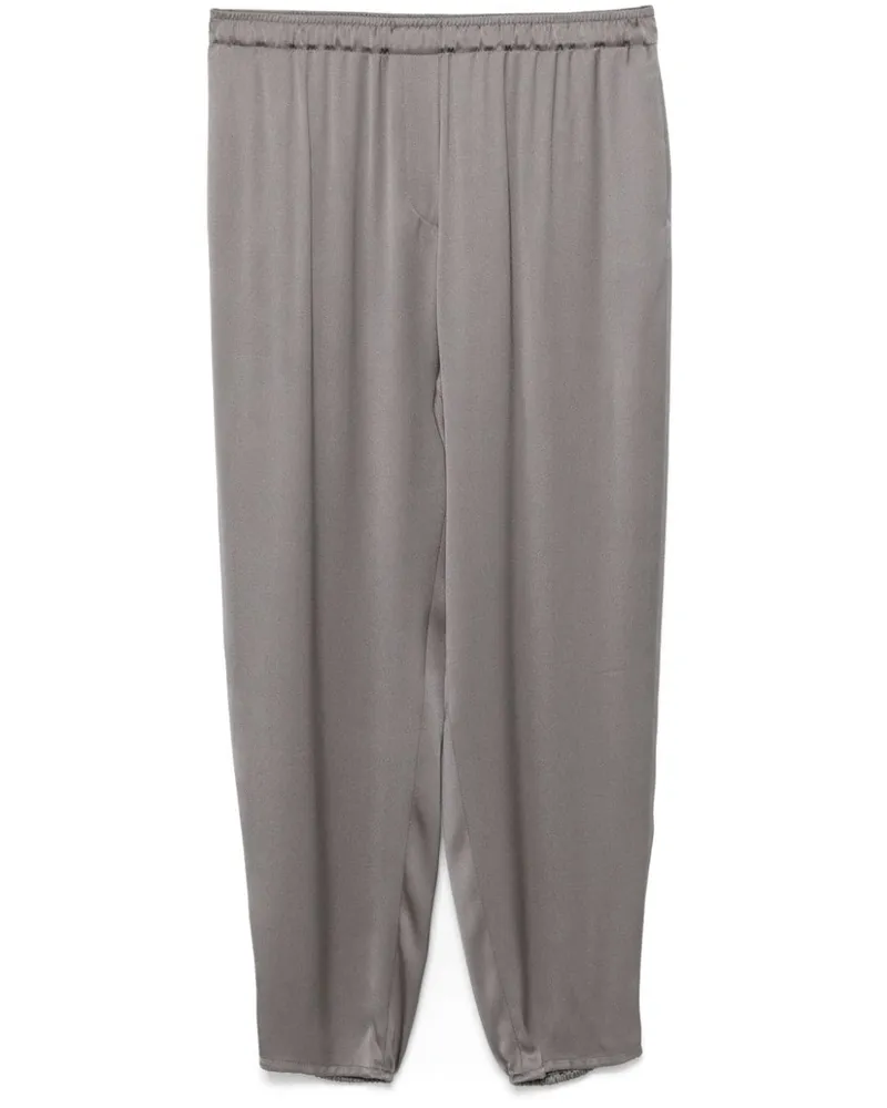 Giorgio Armani Tapered-Hose aus Seide - Grau Grau