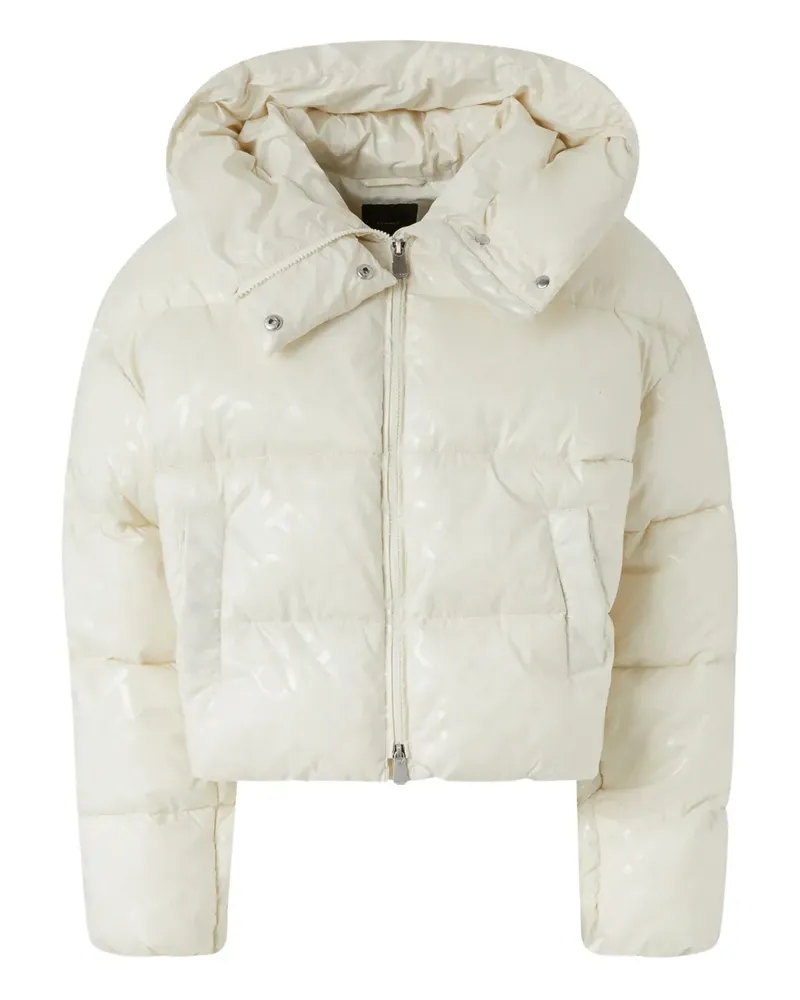 Pinko Gefütterte Kapuzenjacke - Weiß Weiß