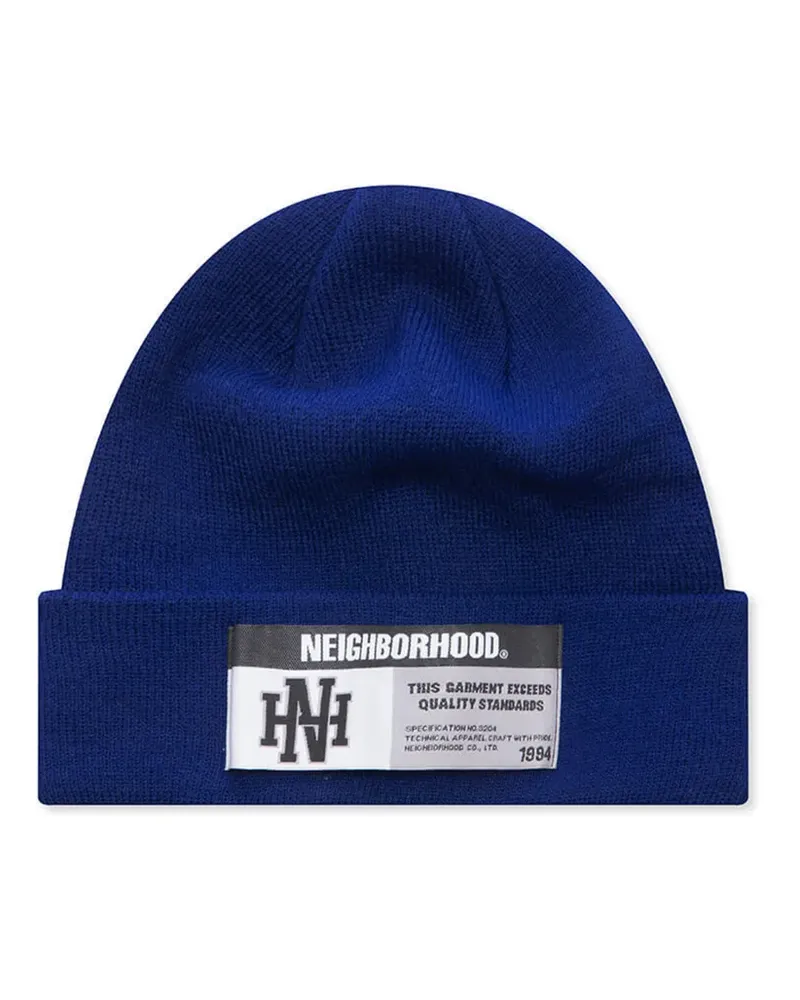 Neighborhood logo-patch beanie hat - Blau Blau
