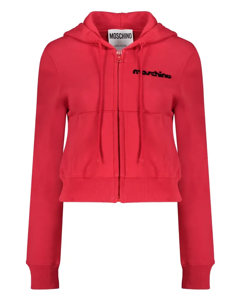 Moschino Kapuzenjacke mit Reißverschluss - Rosa Rosa