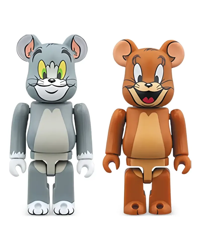 Medicom Toy x Tom Jerry BEARBRICK 100% Figur (2er-Set) - Braun Braun