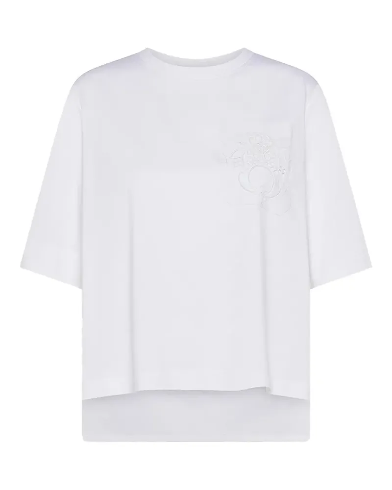 Seventy embroidered pocket t-shirt - Weiß Weiß