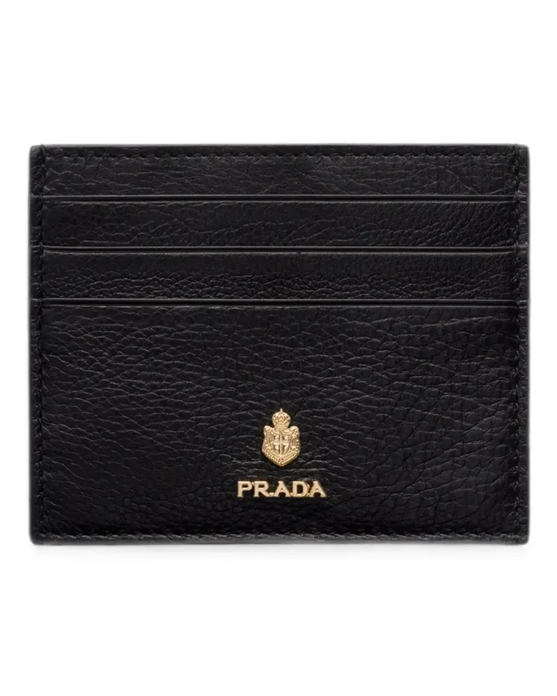 Prada leather card holder - Schwarz Schwarz