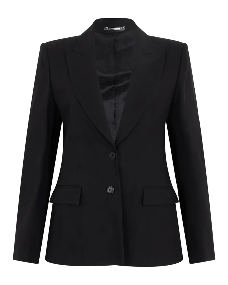 Alberta Ferretti single-breasted peak-lapel blazer - Schwarz Schwarz