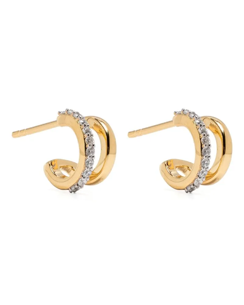 Missoma Pave Double Ohrstecker - Gold Gold