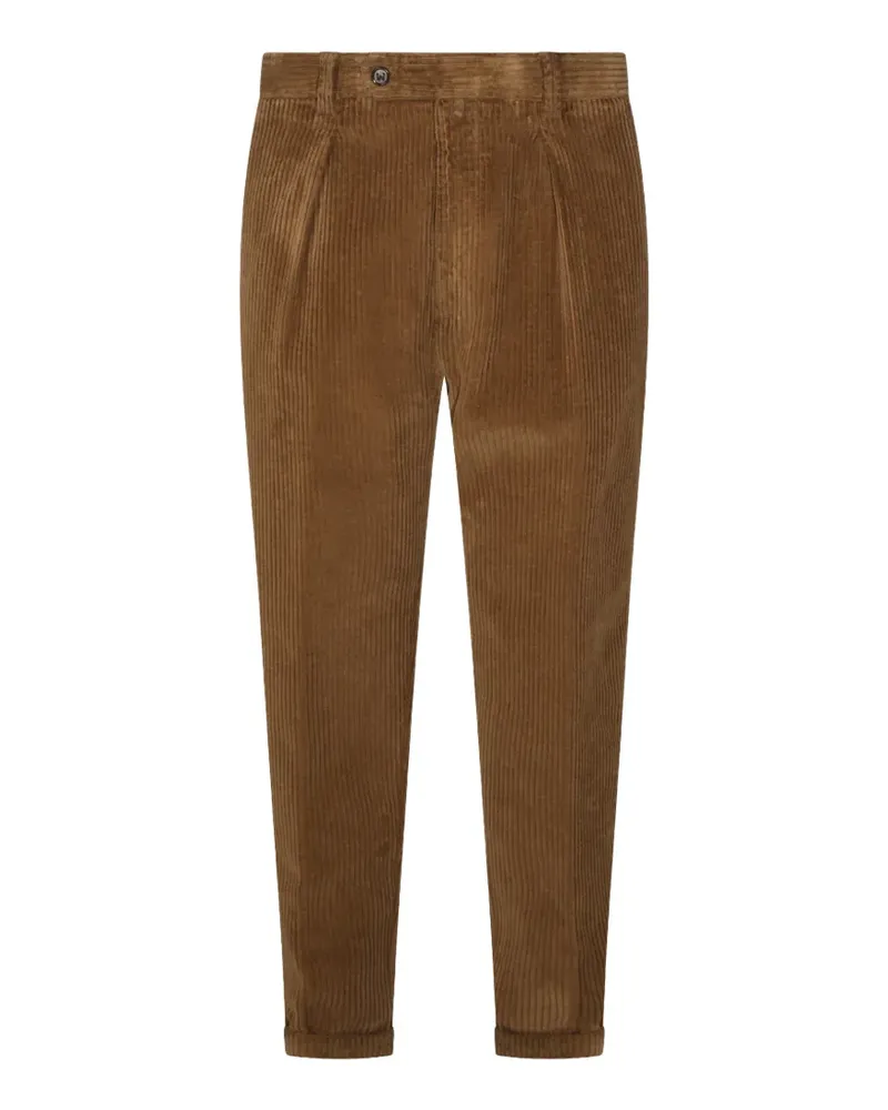 Berwich pleated corduroy trousers - Braun Braun