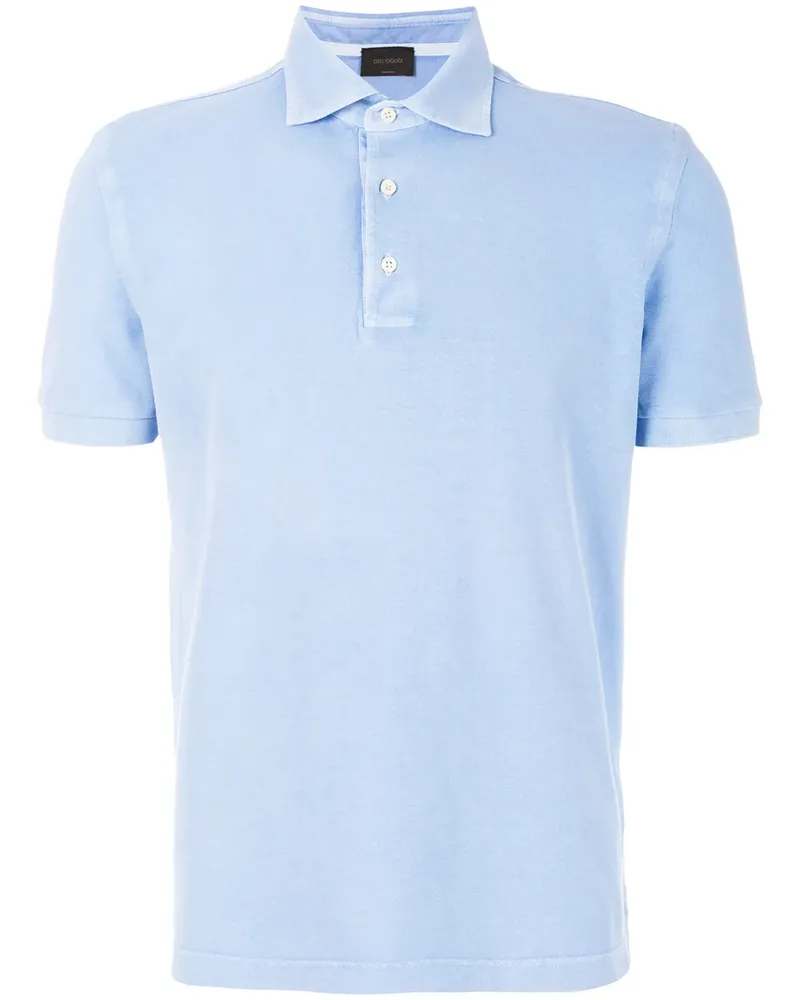 Dell'oglio Klassisches Poloshirt - Blau Blau