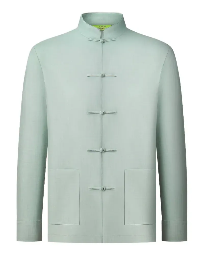 Shanghai Tang Tang frog-fastening shirt - Grün Grün