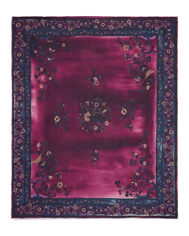 Faliero Sarti Pink Carpet Schal mit Blumenprint - Violett Violett
