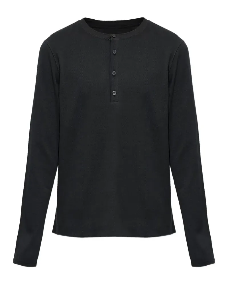 Rag & Bone Klassisches Langarmshirt - Schwarz Schwarz
