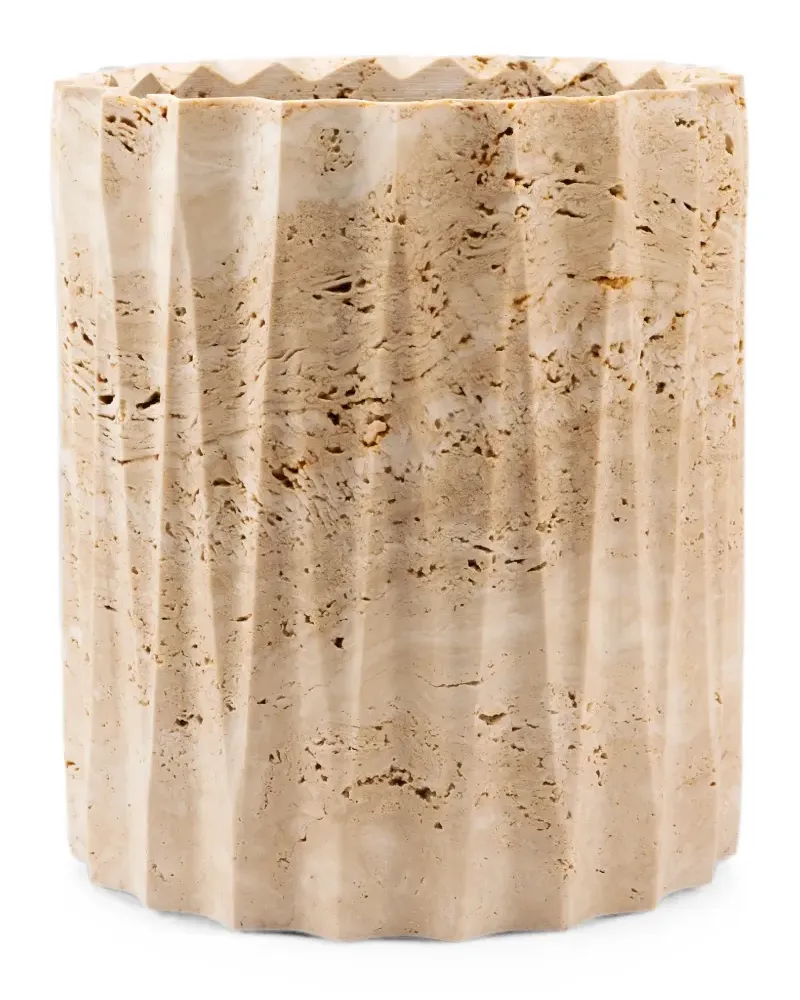 Editions Milano Fold stone basket - Nude Nude