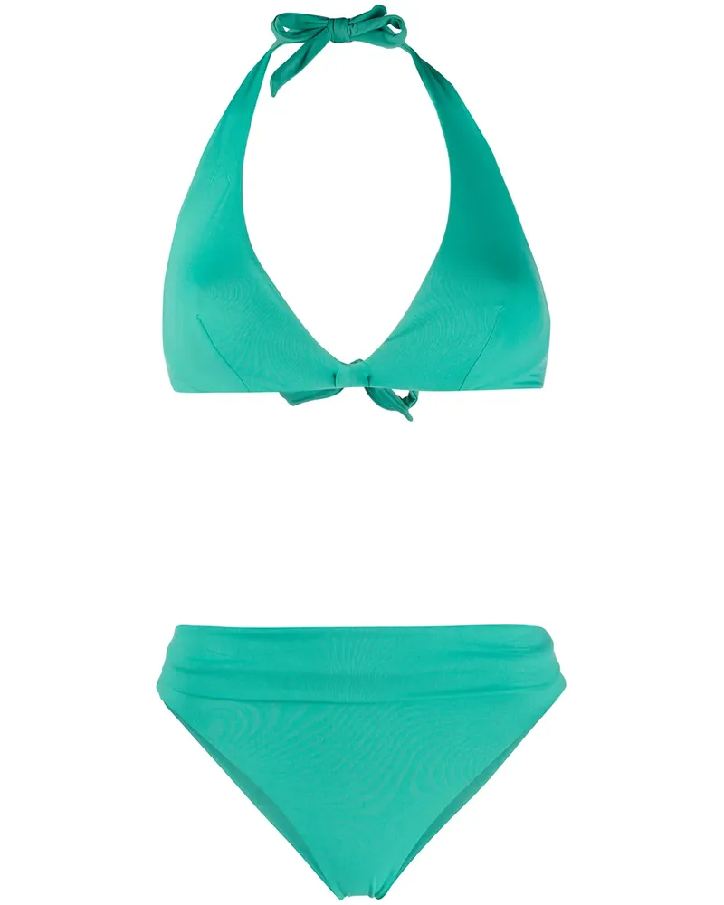 FISICO-Cristina Ferrari Klassischer Neckholder-Bikini - Grün Grün