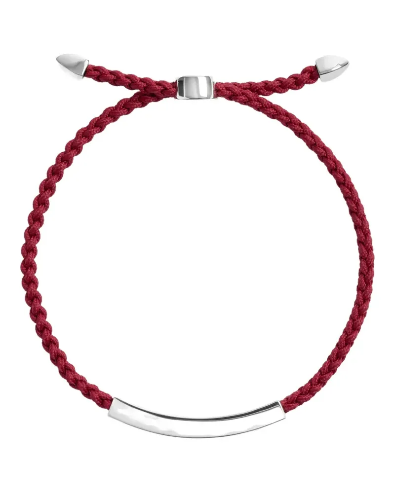 Monica Vinader MV Linear™ Friendship-Armband aus Kordel - Rot Rot
