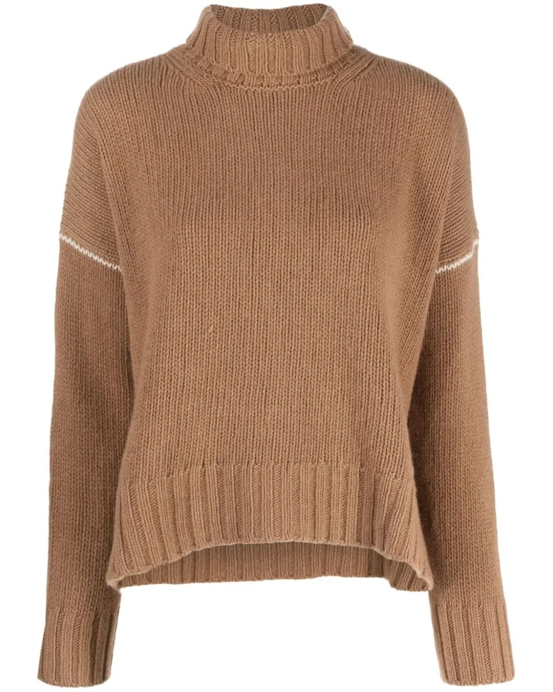 Woolrich Pullover mit Kontrastnähten - Nude Nude