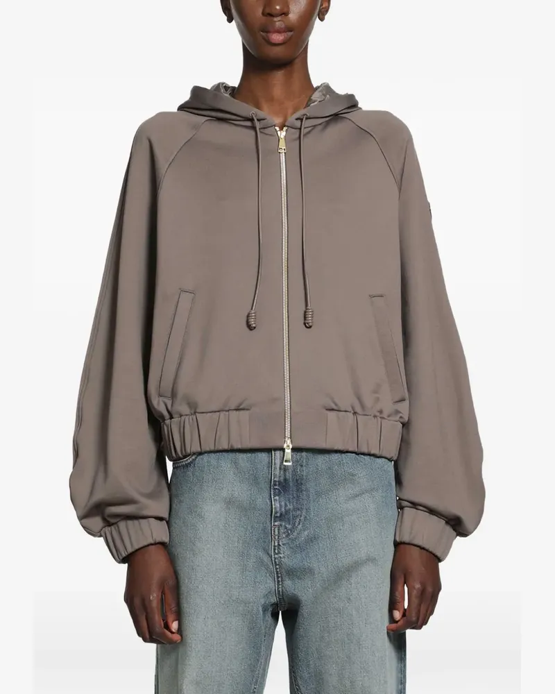 Moncler zip-up fleece hoodie - Grau Grau