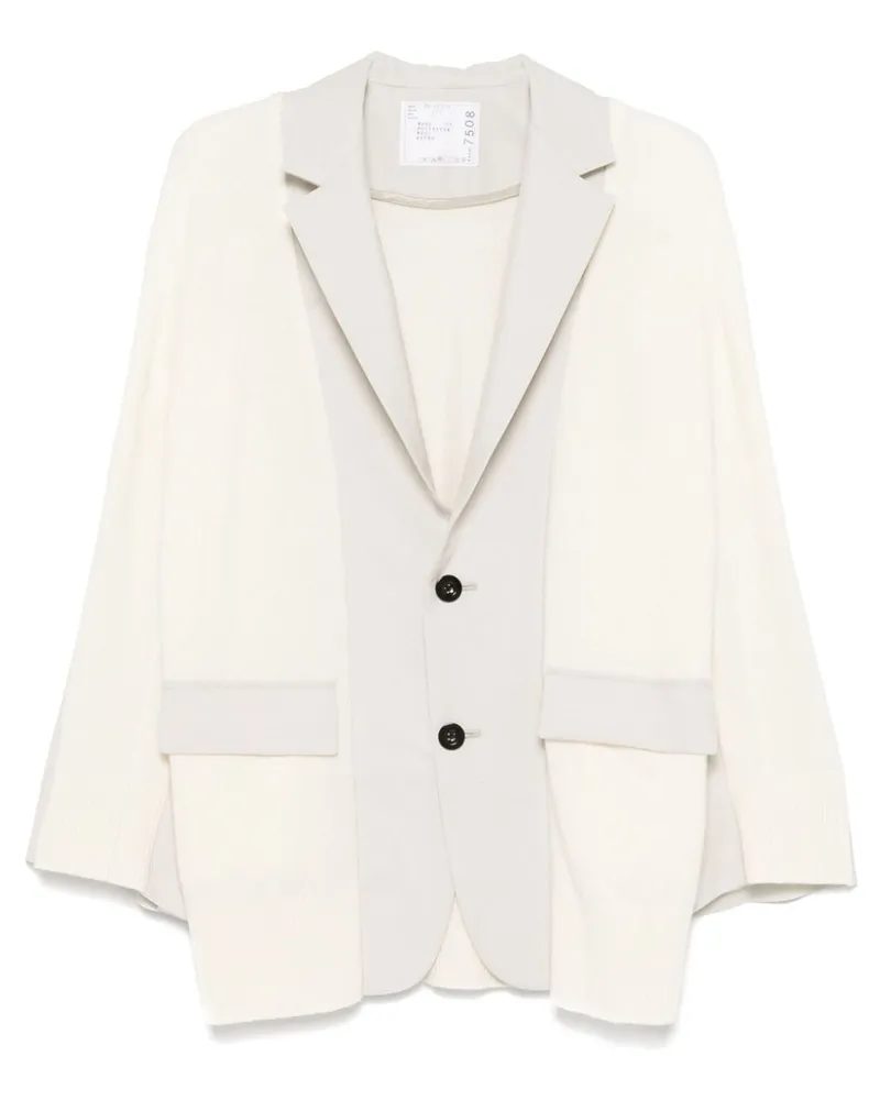 Sacai Cardigan mit Einsätzen - Nude Nude