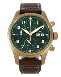 IWC 2022 ungetragener Pilot's Watch Chronograph Spitfire SIHH 2019 41mm Grün