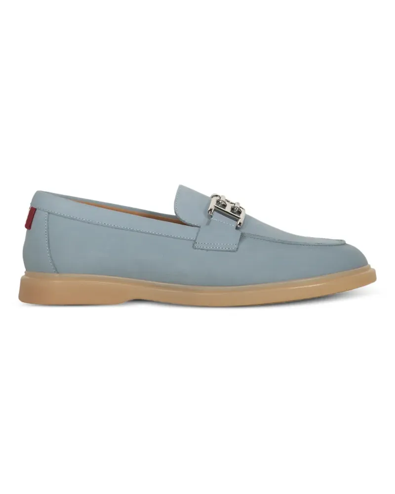 Bally Loafer mit Logo-Schild - Blau Blau
