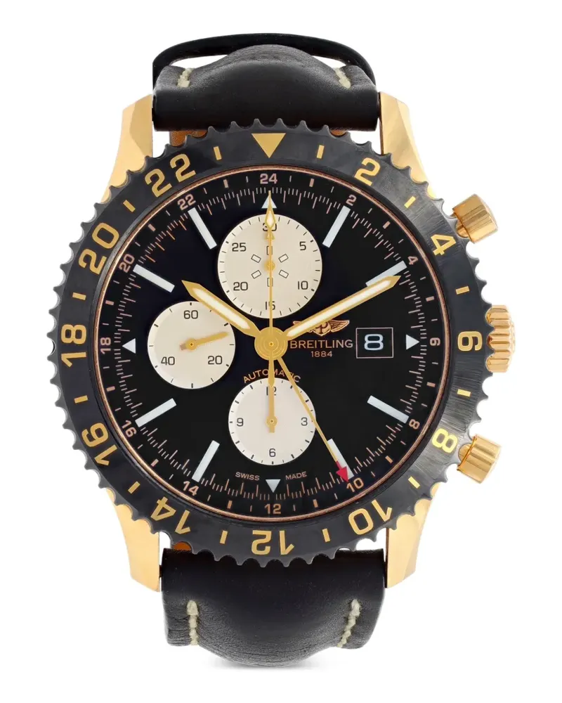 Breitling 2010s Chronoliner Armbanduhr 46mm - Schwarz Schwarz