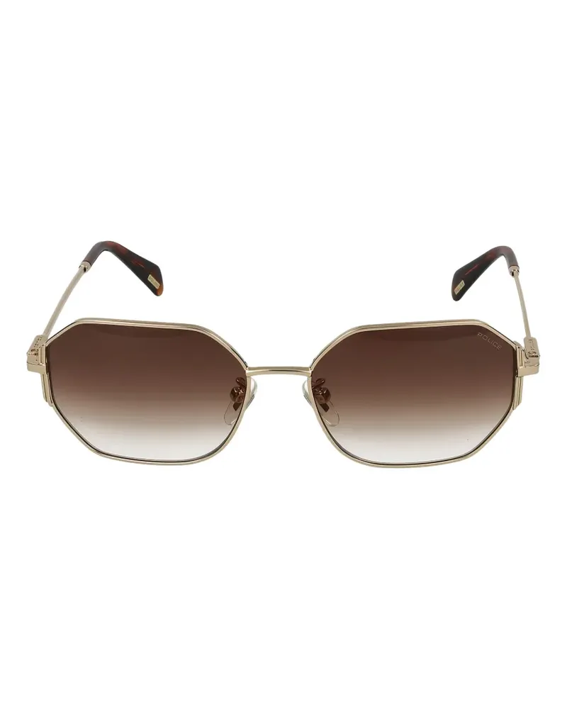 Police geometric-frame sunglasses - Gold Gold