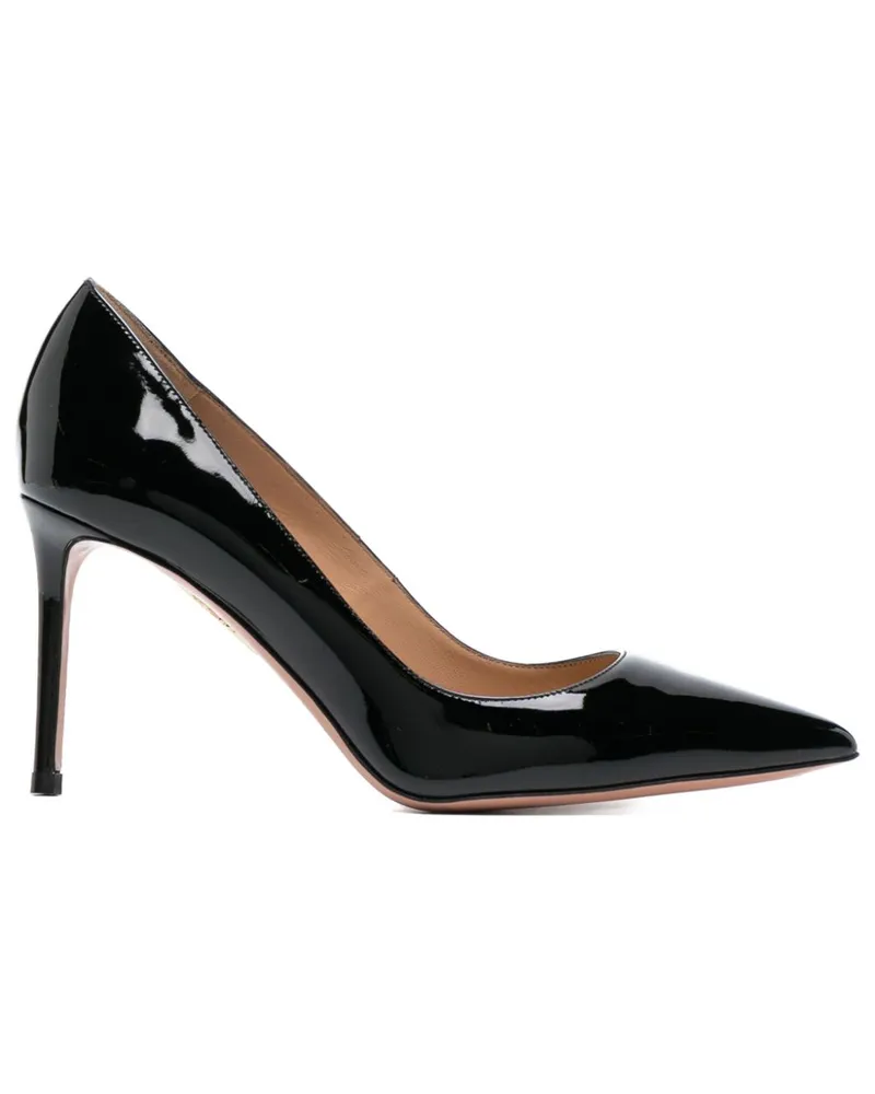 Aquazzura Pumps aus Lackleder 85m - Schwarz Schwarz