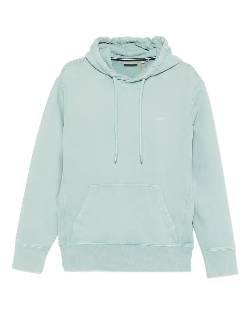 Superdry. Hoodie mit Kängurutasche - Blau Blau