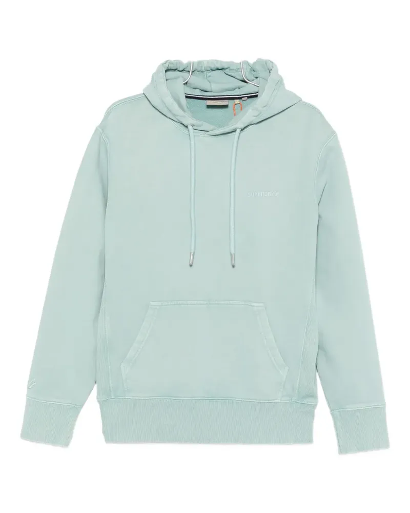 Superdry. Hoodie mit Kängurutasche - Blau Blau