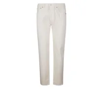 501 Straight-Leg-Jeans mit Knöpfen - Weiß