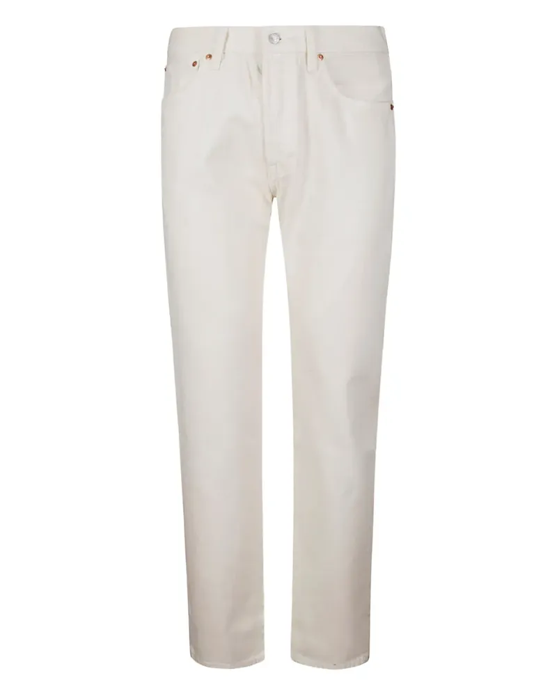 Levi's 501 Straight-Leg-Jeans mit Knöpfen - Weiß Weiß