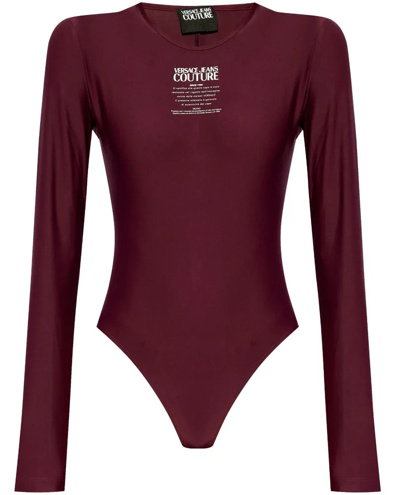 Versace Jeans Body mit Logo-Print - Rot Rot