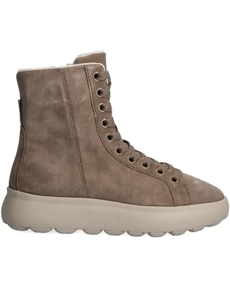 Geox Spherica EC Lace-up zip boots - Braun Braun