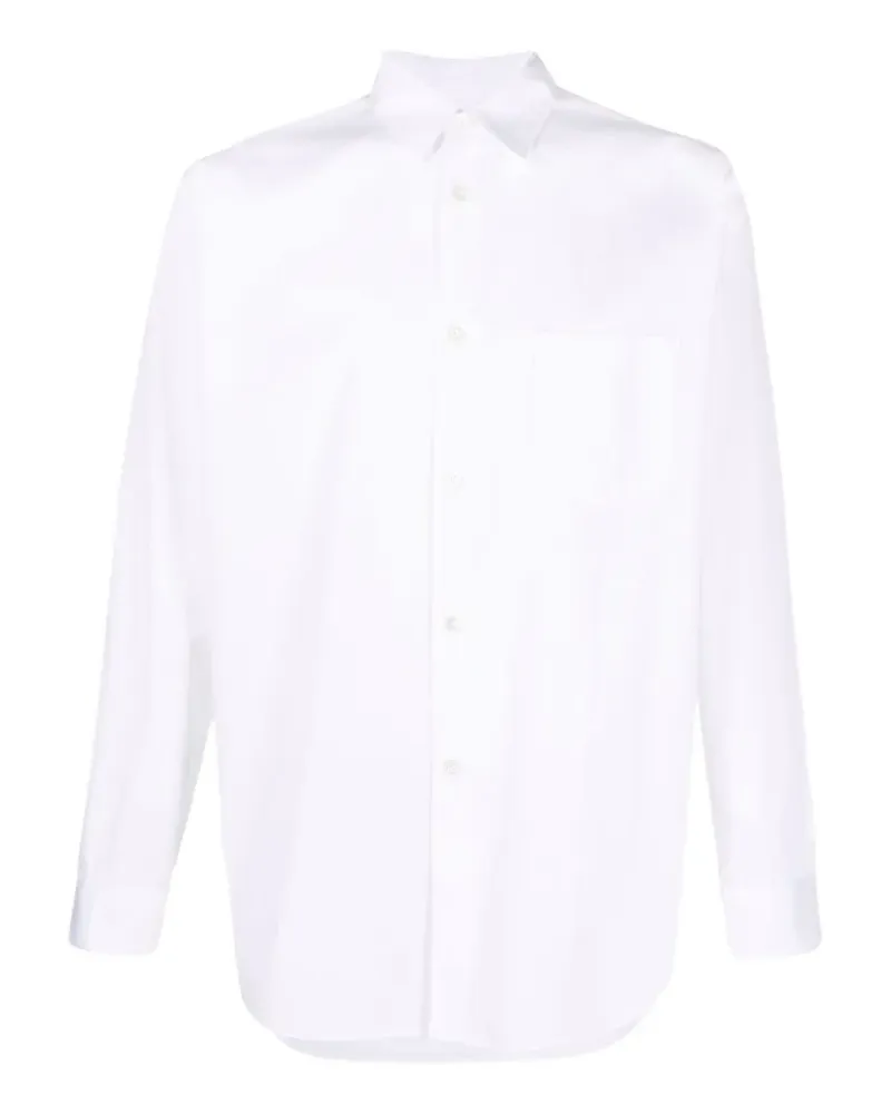 Comme des Garçons Hemd mit Brusttasche - Weiß Weiß