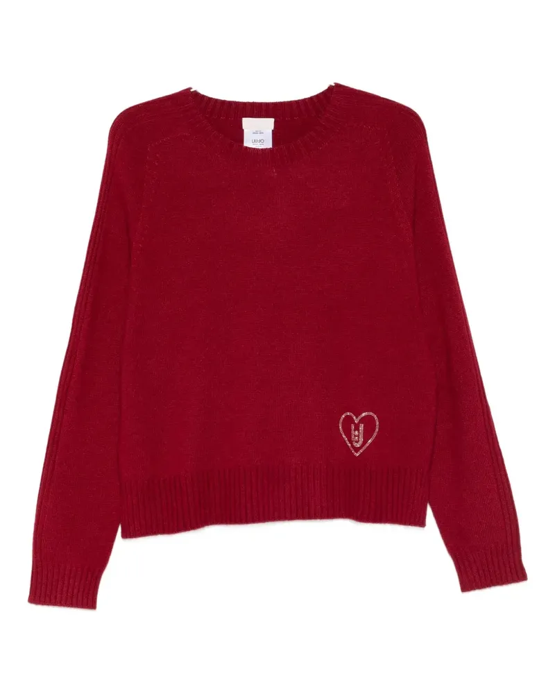 Liu Jo Pullover mit verziertem Herz - Rot Rot
