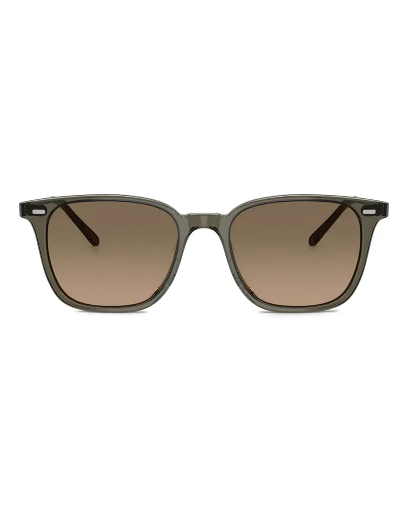 Oliver Peoples Laedin Sonnenbrille mit eckigem Gestell - Grau Grau