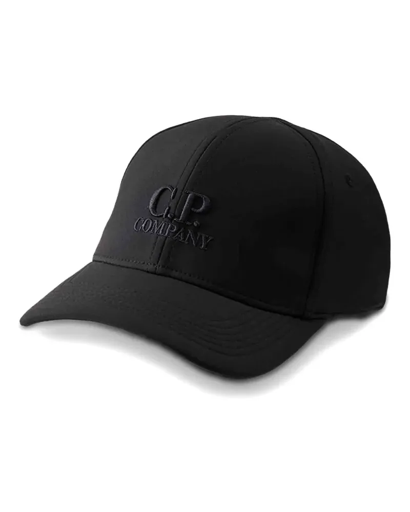 C.P. Company embroidered-logo cap - Schwarz Schwarz