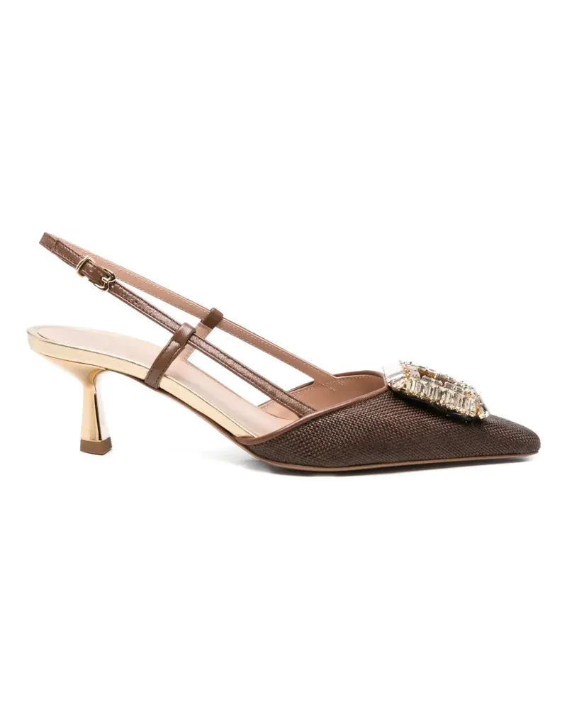 FESTA Milano Julien embellishment slingback pumps - Braun Braun