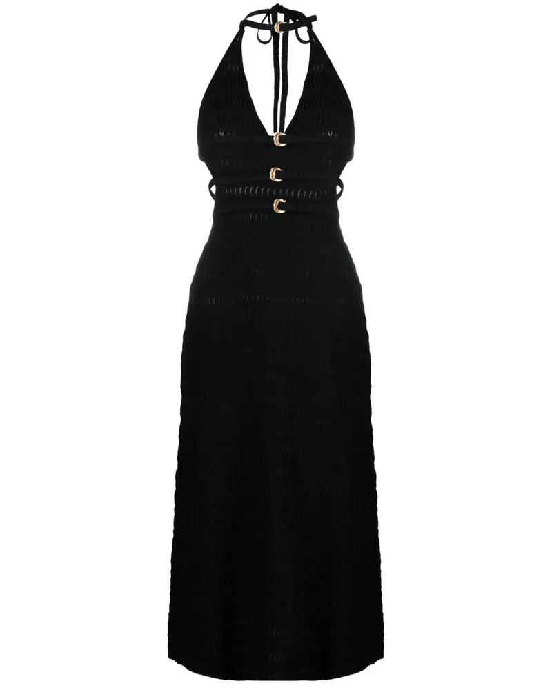 Cult Gaia Midikleid mit Cut-Outs - Schwarz Schwarz
